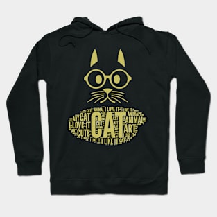 Cute Gold Cat Hoodie